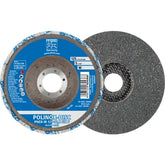 PFERD - Dia. 125mm Polinox Pressed Non-Woven Disc Pner Centre Hole Dia. 22.23mm Soft Sic Fine For Finishing | 44690733